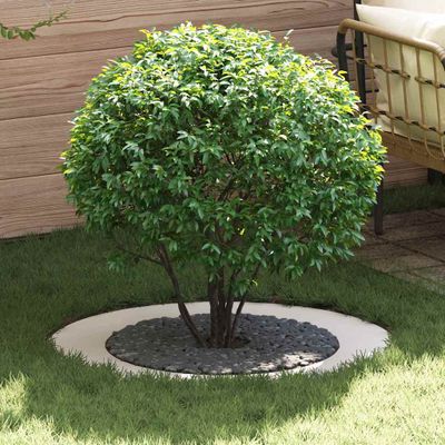 vidaXL vhodný pre ploché stromové krúžky 5 pcs Biela Ø60 / 90 cm Oceľ
