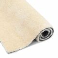 vidaXL Shaggy koberec do priestoru Krémová 120 x 160 cm Polyetylén