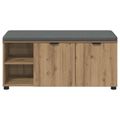 vidaXL Predsieňová lavica Remeselný Dub 100 x 38 x 46 cm