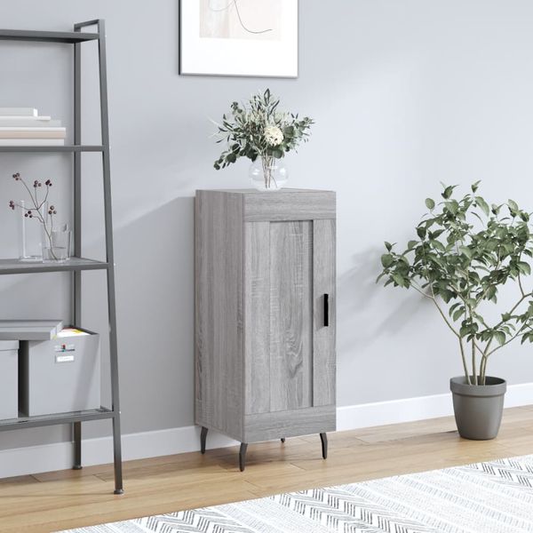 vidaXL Komoda sivý dub sonoma 34,5x34x90 cm spracované drevo