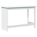 vidaXL Stôl Biela 112 x 50 x 75 cm Masívne borovicové drevo