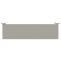 vidaXL Vankúš na lavičku SOEST 100% polyester Sivá 150 x 40 x 5 cm