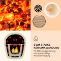 10029124 Klarstein Princesize, červený, keramický kamado gril, 11", údenie, barbecue, pomalé pečeni