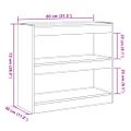 vidaXL Skriňa na knihy/Izbový prepážka Old Wood 80x30x72 cm