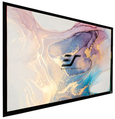 ELITE SCREENS plátno v pevnom ráme 100" (254 cm)/ 16:9/ 124,5×221,4 cm/ gain 1.1/ rám čierny 6 cm Projekčné plátno, v pevnom ráme, 100" (254 cm), 16:9, 124,4 x 221,4 cm, Gain 1,1, rám čierny 6 cm