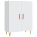 vidaXL Komoda biela 70x34x90 cm spracované drevo