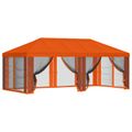 vidaXL Kryt altánku s bočnými stenami Oranžová 600,5 x 300,5 cm