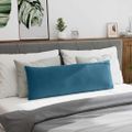 vidaXL Vankúše na pohovku 2 pcs Modrá 120 x 40 cm Kordúrová tkanina