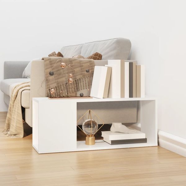 vidaXL TV skrinka, biela 80x24x32 cm, kompozitné drevo