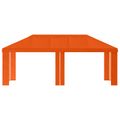 vidaXL Záhradný altánkový kryt 6 x 3 m Oranžová Polyester 190 gsm