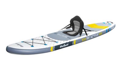 Paddleboard SUP REBEL ACTIVE RBA-4501WH so sedátkom, biely, 11'6" 350x81x15cm