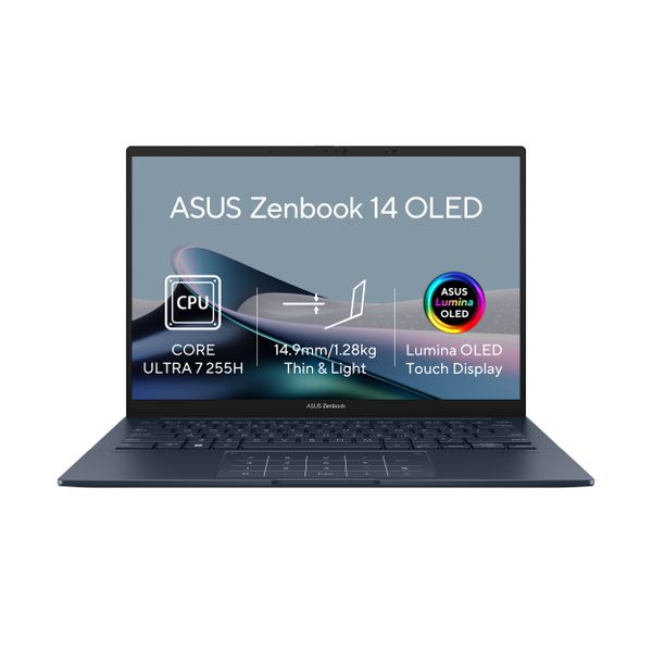 ASUS Zenbook 14/UX3405CA-OLED1678WZ/U7-255H/14''/WUXGA/T/16GB/512GB/Intel int/W11H/Blue/2R