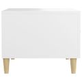vidaXL Konferenčné stolíky 2 ks biele 50x50x40 cm kompozitné drevo