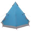 vidaXL 3 osoba Modrá 185T Polyester s PU náterom