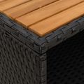 vidaXL Skrinkový Čierna 70 x 50 x 87 cm Polyester a Roly Rattan