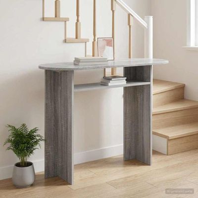 vidaXL Konzolový stôl Sivá sonoma 100 x 39,5 x 75 cm Kompozitné drevo