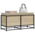 vidaXL Úložný box s vekom dub sonoma 100x40x51,5 cm kompozitné drevo