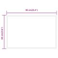 vidaXL LED kúpeľňové zrkadlo 60x90 cm