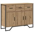 vidaXL Servírovacia skriňa Remeselný dub 97 x 32,5 x 74,5 cm