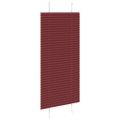 vidaXL Plisovaná roleta bordová červená 65x100 cm šírka látky 64,4 cm polyester