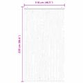 vidaXL Záves proti hmyzu z chenille Tmavohnedá a béžová 118 x 220 cm