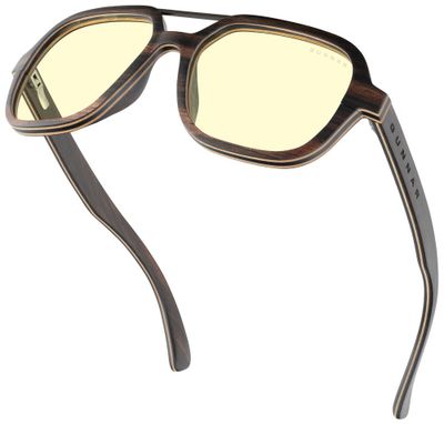 GUNNAR kancelárske/herňé okuliare HUMBOLDT EBONY * jantárové sklá * BLF 65 * GUNNAR focus Okuliare, kancelárske, herné, čierno-červené obrúčky, jantárové sklá