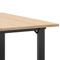 vidaXL Konferenčný stolík v tvare O 90x90x45 cm borovica a oceľ