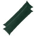vidaXL Poťah na podložku 2 pcs HEERLEN Tmavozelená 40 x 145 cm Zamat