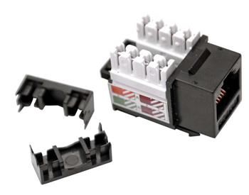 Keystone LEXI siet Cat 5e UTP DUAL + oko čierna