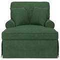 vidaXL Pufa s sukňou 3 ks Jungle Green Kordúrová tkanina
