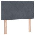 vidaXL Posteľ boxspring s matracom Tmavosivá 80 x 200 cm Zamat