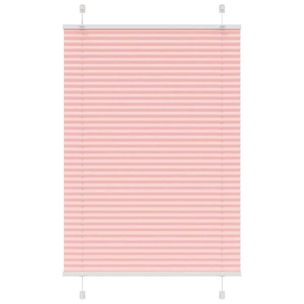 vidaXL Plisovaná roleta ružová 85x150 cm šírka látky 84,4 cm polyester