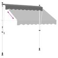 vidaXL Ručná skladacia markíza 180 g / m² polyester s PU povrchom