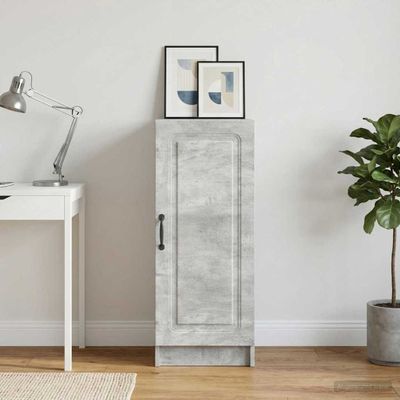 vidaXL Servírovacia skriňa Betónovo sivá 33 x 34,5 x 87 cm