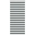 vidaXL Zebra roleta tmavošedá 110x200 cm šírka látky 105,9cm polyester