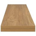 vidaXL Stenná polica Nástenná montáž 4 ks Hnedá 120 x 23,5 x 3,8 cm