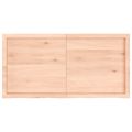 vidaXL Stolová doska 120x60x(2-6) cm neošetrený dubový masív