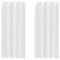 vidaXL Záclony na zatemnenie s krúžkami 2 ks Čistá biela 225 x 140 cm