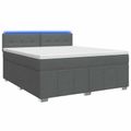 vidaXL Posteľ boxspring s matracom Tmavosivá 140 x 200 cm Látka