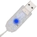 vidaXL Veniec 80 LED Teplá biela 92 x 92 x 9,5 cm Akryl