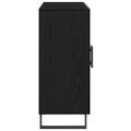 vidaXL Servírovacia skriňa Čierny dub 90 x 34 x 80 cm Kompozitné drevo