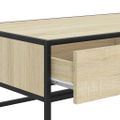 vidaXL Konferenčný stolík dub sonoma 100x50x35cm kompozitné drevo kov