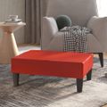 vidaXL Podnožka vínovo-červená 78x56x32 cm umelá koža