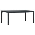 vidaXL Konferenčný stolík, sivý 98x48x39 cm, HDPE, drevený vzhľad