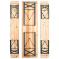 vidaXL Skladací pivný stôl s 2 lavicami 177 cm borovicové drevo