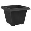 vidaXL Kvetináče 6 ks Čierna Plast
