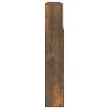 vidaXL Čelo postele so skrinkou dymový dub 220x19x101,5 cm