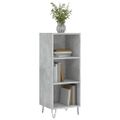 vidaXL Komoda betónovo sivá 34,5x32,5x90 cm kompozitné drevo