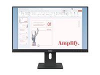 LED monitor - 24" (23.8" zobraziteľný) - 1920 x 1080 Full HD (1080p) @ 100 Hz - IPS - 250 cd/m² - 1300:1 - 4 ms - HDMI, VGA, DisplayPort - reproduktory - havrania čerň