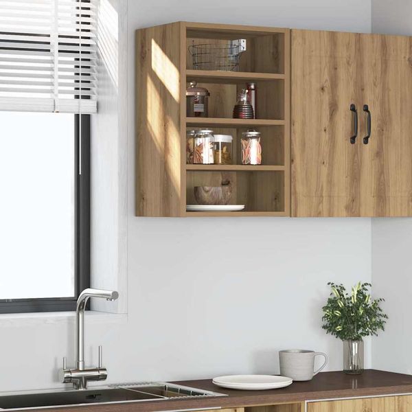 vidaXL Závesná skriňa “Riga” Artisan Dub Artisan 40x29,5x60cm